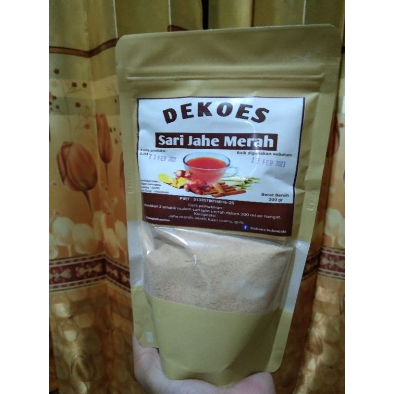 

Dekoes Sari Jahe Merah
