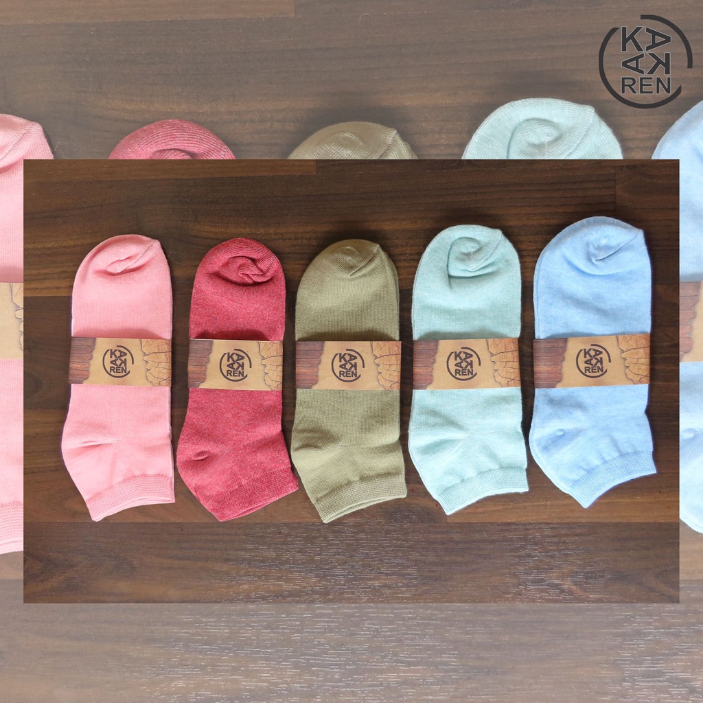 Kakaren Kaos Kaki Pendek Polos / Ankle Katun Unisex A