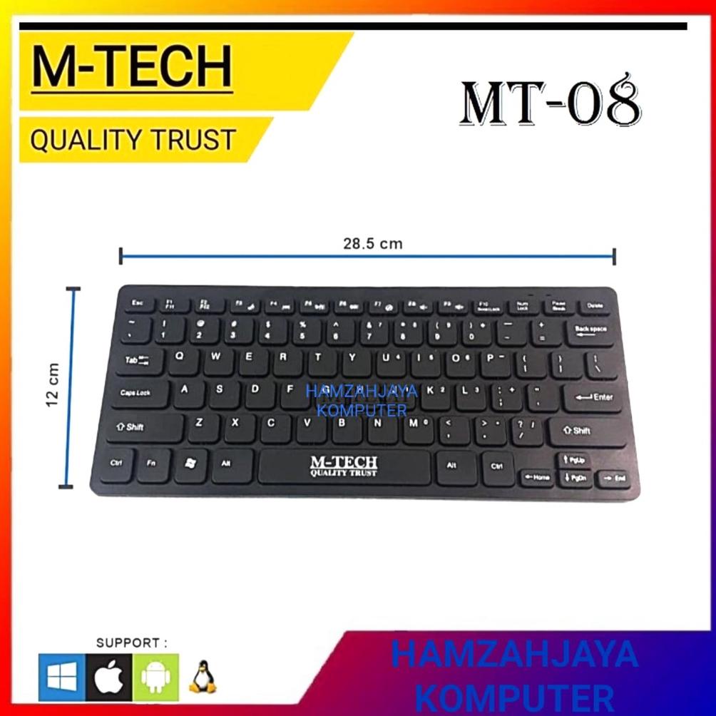 Keyboard Mini M-Tech MT-08 Keyboard External Mini Keyboard Usb NOTEBOOK KOMPUTER (HP MENGUNAKAN OTG)