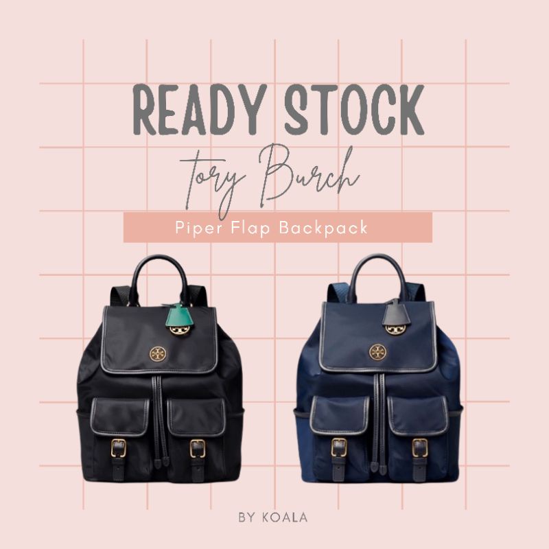 [READY STOCK] Tas Tory Burch Piper Flap Backpack