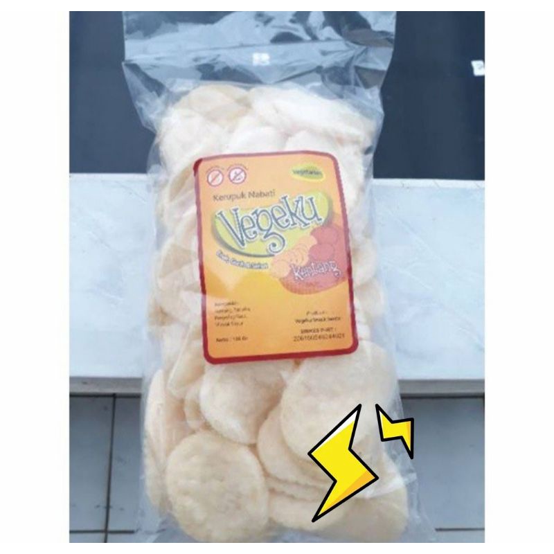 

Vegan Kerupuk Kentang Vegeku Tanpa Bawang/Telur/ Susu Oval
