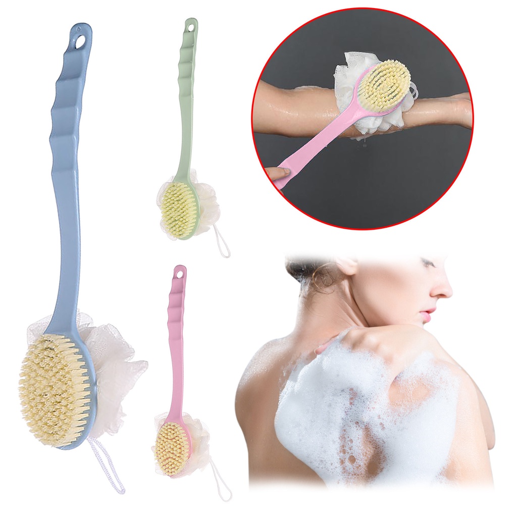 Multifunctional Long Handle Double-sided Body Brush/Back Massage Exfoliation Body Scrub Brush/ Dry Skin Body Soft Double-sided Bath Brush/Bathing Skin  Massage Brush