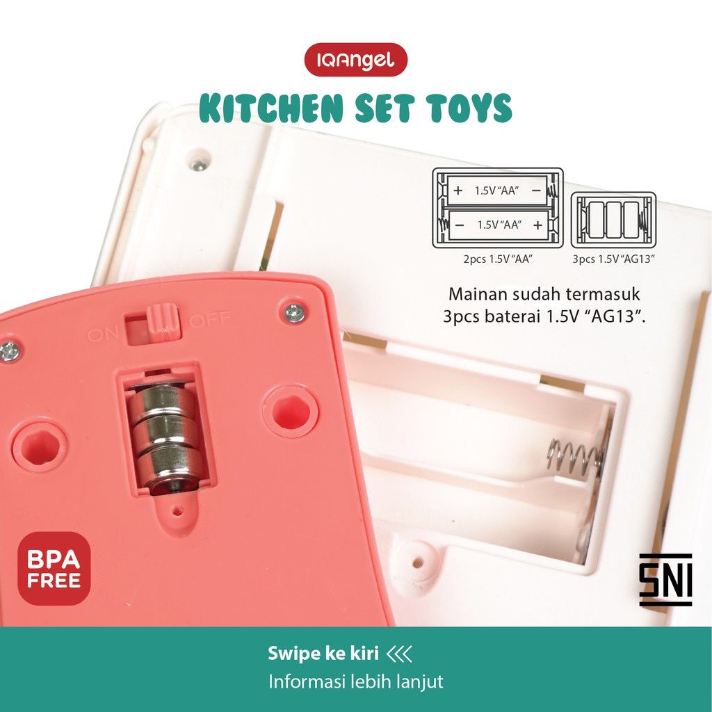 IQAngel Kitchen Set Toys / Mainan Masak Dapur