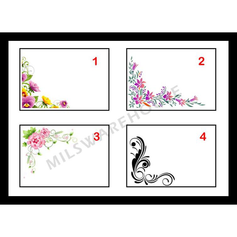 

Jasa Cetak/Print Nama Label Undangan Bermotif Terjamin