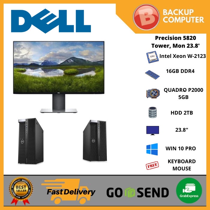 DELL PRECISION PC T5820 VGA 5GB HDD 2TB