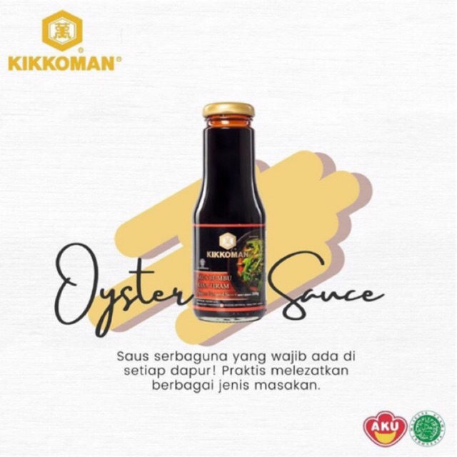 

Kikkoman saus tiram - oyster sauce halal 300 gr