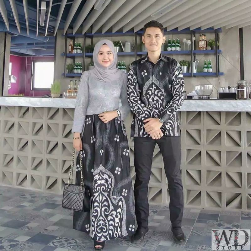 Kebaya Couple Kebaya Tunangan Couple Batik Brukat Batik Couple Setelan Kebaya Couple Shopee Indonesia