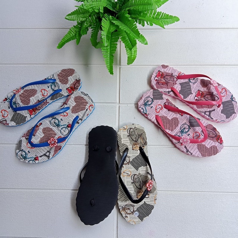Sandal Jepit Dewasa Motif Majalah