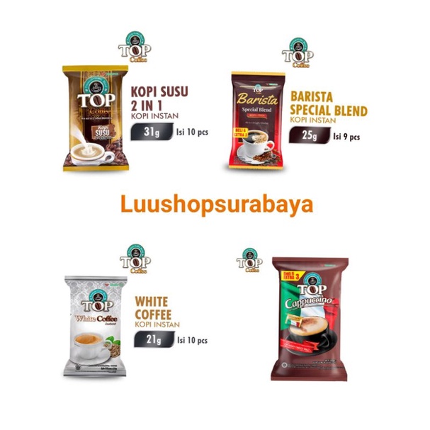 

TOP Coffee Kopi Instan Kemasan Pack isi 9 × 31gr