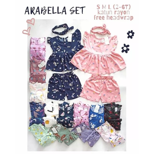 SETELAN ARABELLA PLUS BANDANA