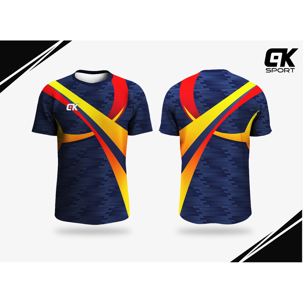 JERSEY FULL PRINTING DEPAN BELAKANG/TRAINING/VOLLY/BADMINTON/FUTSAL/CEWEK-COWOK/kostum olahraga/bulu