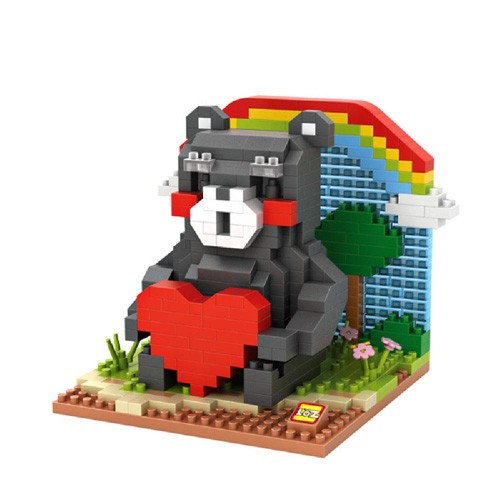 Loz Lego Nano Block Kumamon Love