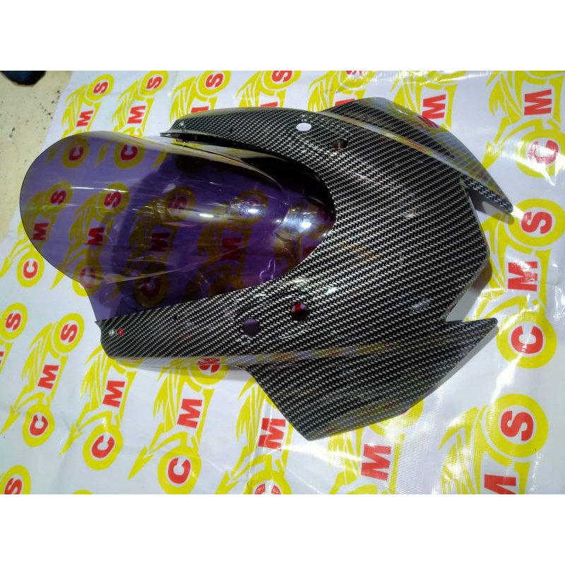 topeng visor Yamaha R 15 v3 vva kedok lampu carbon R 15 v3 vva