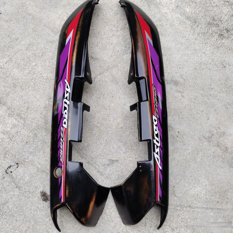 Cover body belakang Honda Astrea grand bulus plus striping original copotan motor original