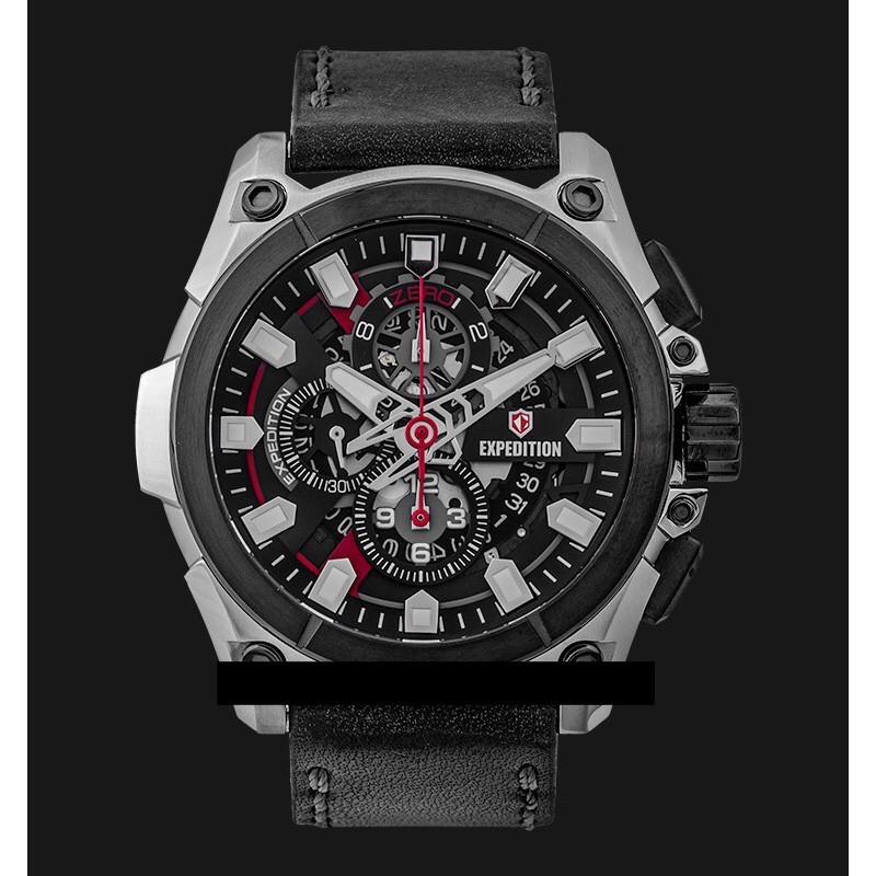Expedition E 6793 MC LTBBA Chronograph Silver Black