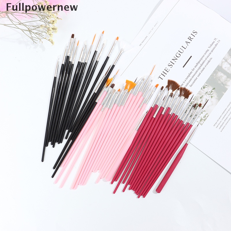 [FULL] 15Pcs/Set Nail Manicure Gel Brush For Nail Art Ombre Brush For Gel Nail Polish