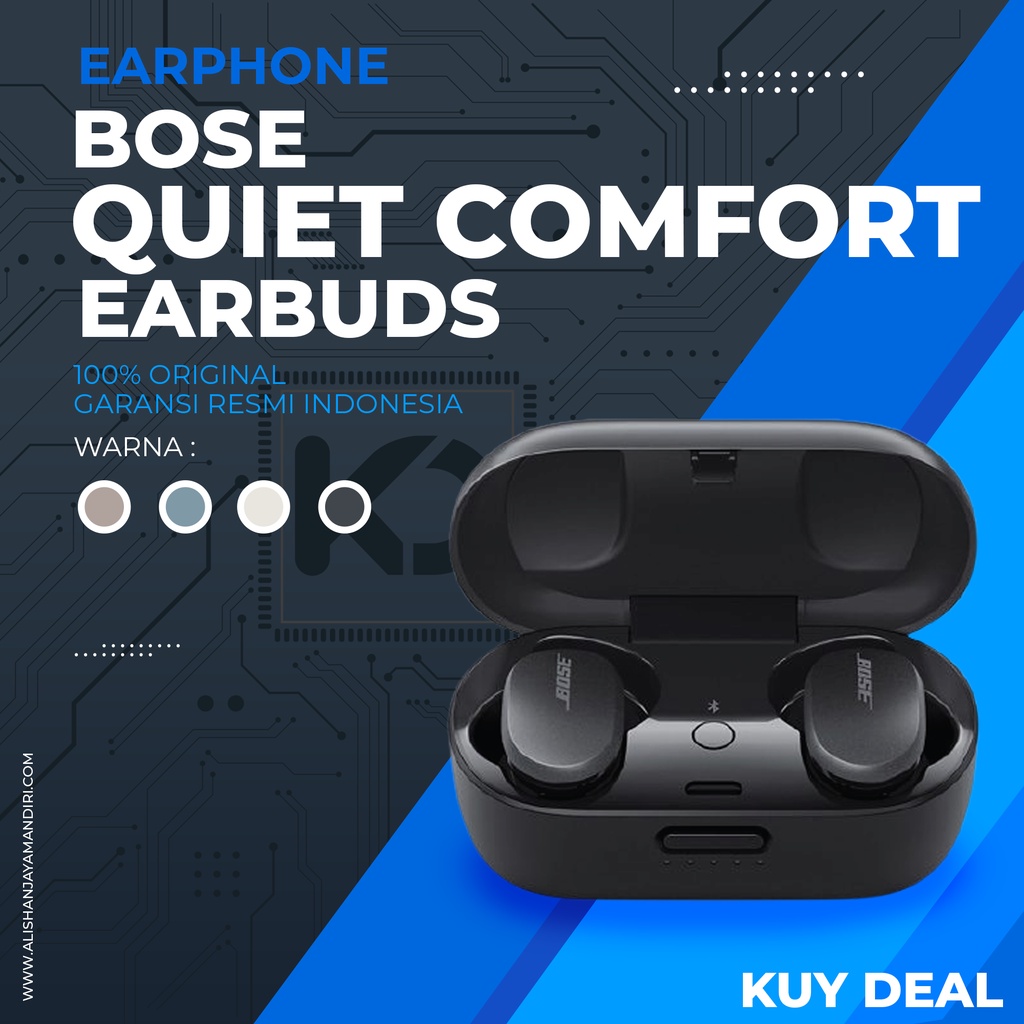 BOSE QUIETCOMFORT EARBUDS ORIGINAL GARANSI RESMI 1 Tahun