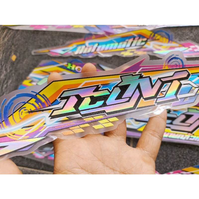 striping beat new 2017-2019 transparan hologram