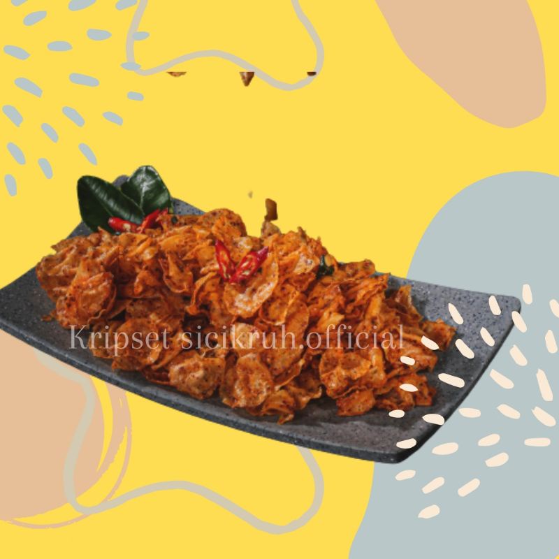 

KERIPIK / KERSET / KERIPIK SETAN / KERIPIK SINGKONG / KERIPIK PEDAS / KRIPSET PEDAS DAUN JERUK 250g