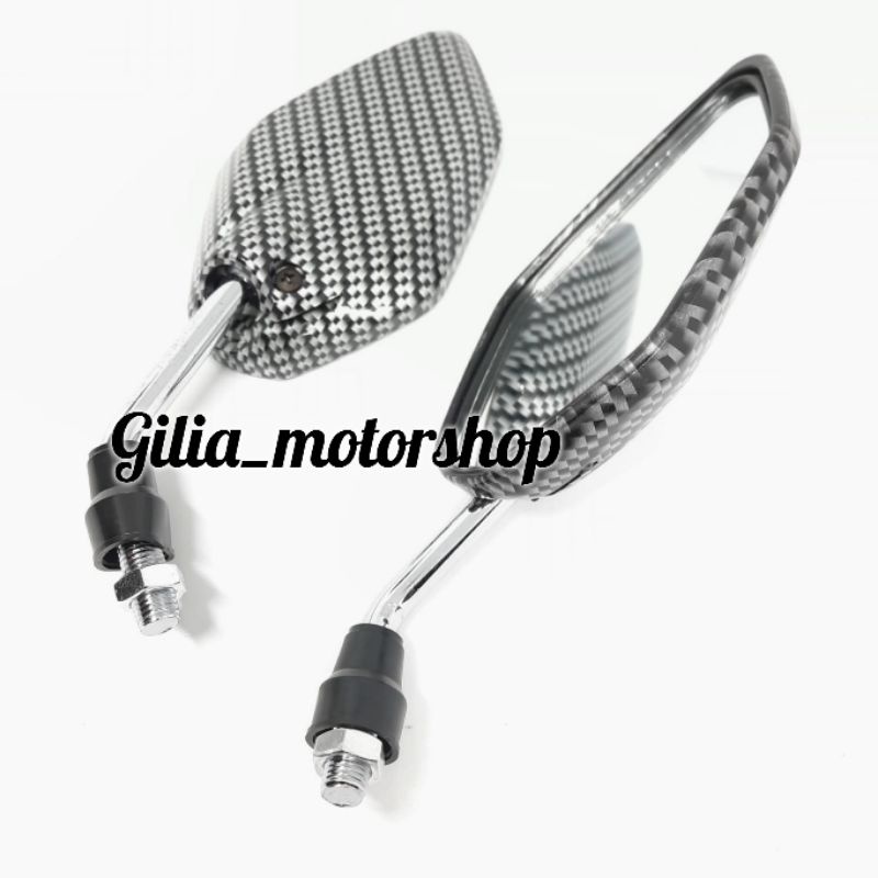 Spion Carbon Mini Model Jupiter Yamaha Spion Jupiter karbon Tangkai Pendek Chrome Yamaha Mio Jupiter