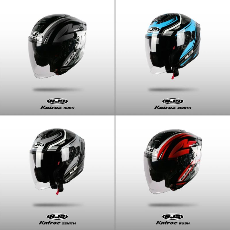 Njs kairoz double visor motif rush zenith garuda