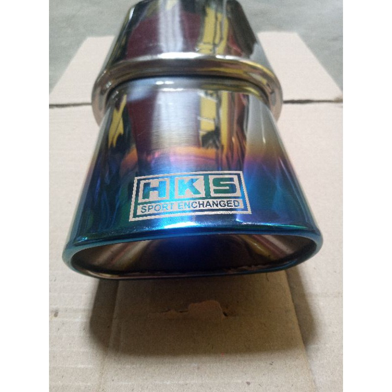 knalpot racing mobil hks gepeng  kotak suara super bass