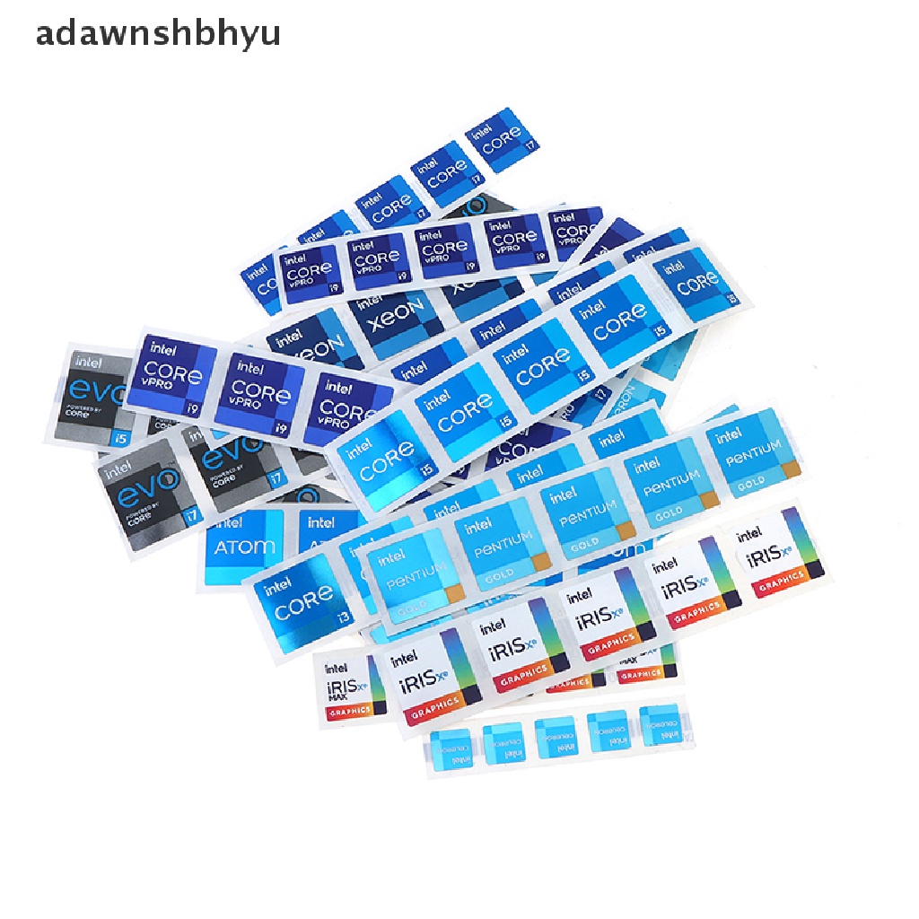 Adawnshbhyu 5ps DIY Sticker Cpu Generasi Original10 i3 i5 i7 i9 Hires Label Dekorasi