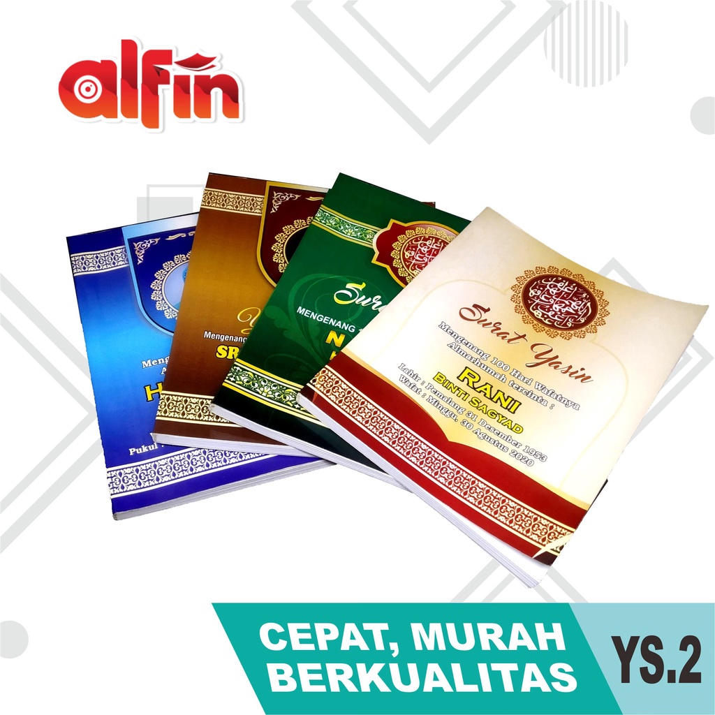 BUKU YASIN SOFTCOVER | CUSTOM DESAIN MURAH