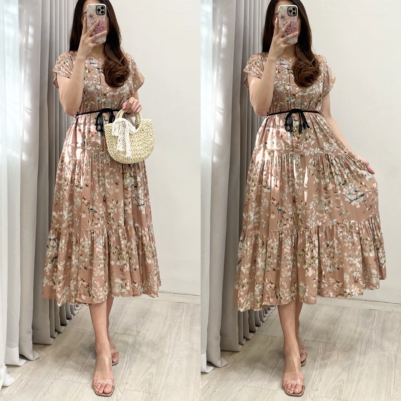 Amariel Malibu Home Dress - Daster Nyaman Adem-Mlb: Dusty Osaka
