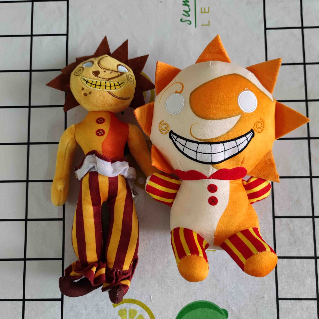 Mainan Boneka Stuffed Plush Karakter Game FNAF Sundrop &amp; Moondrop Daycare Attendant Five Nights At Freddy 's Stuff