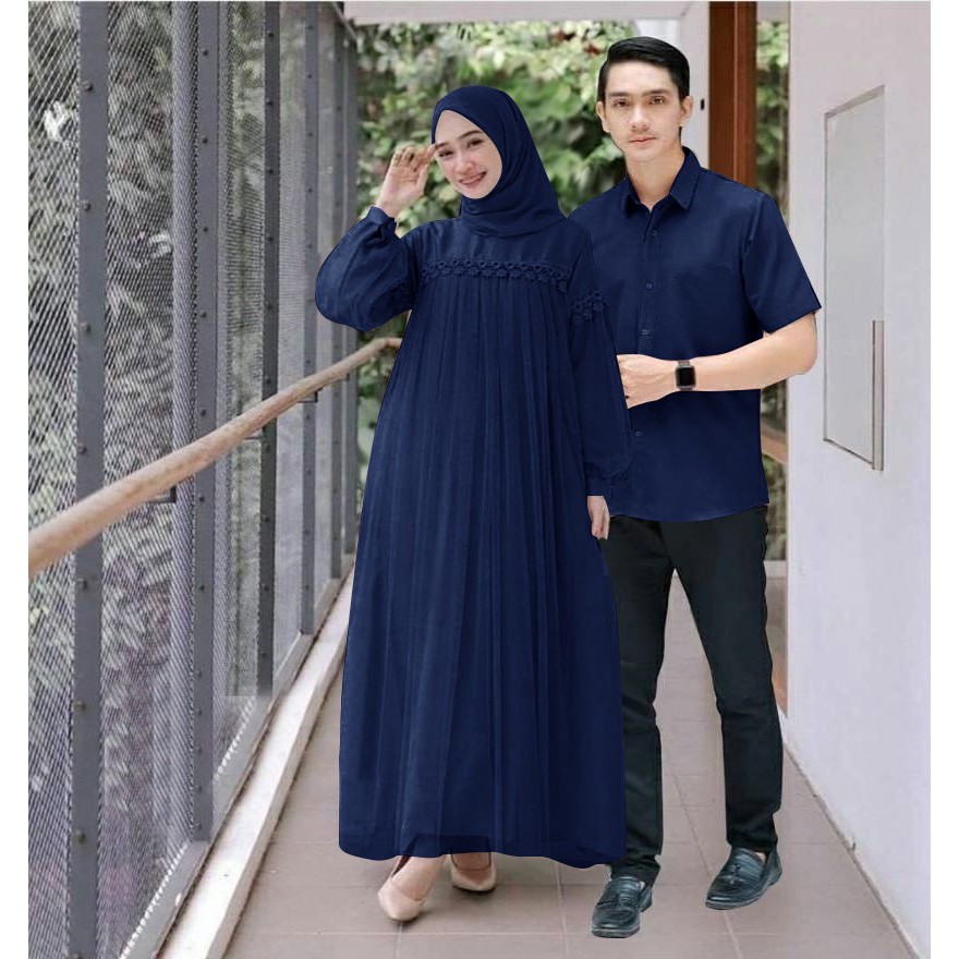 COUPLE CP NURAINI RENDA TILE MOSCREPE (ADA KEMEJA SAJA) HM ADA VIDEO REAL PICT HM