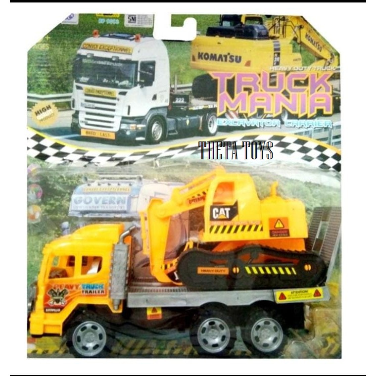 MAINAN MOBIL MOBILAN MAINAN ANAK LAKI LAKI TRUCK MANIA EXCAVATOR KOMATSU BP9013  MAINAN BAYI
