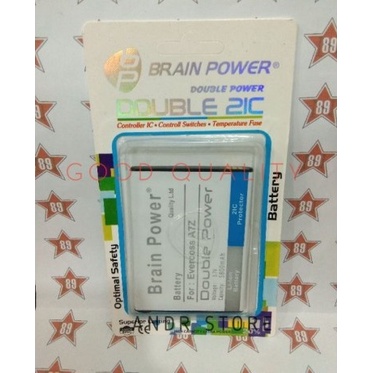 Double Power Battery Batere Batre Baterai Brain Power Evercoss A7Z