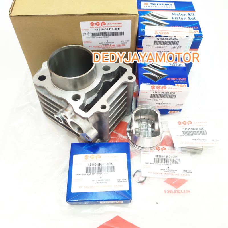 Blok seher  suzuki nex,nex fi addrees +piston kit produk original sgp 100%