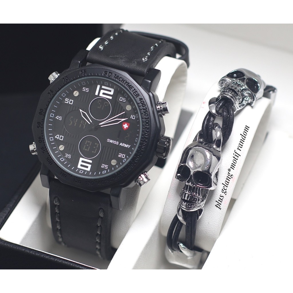 JAM TANGAN COWOK KEREN ARMY ANALOG DIGITAL