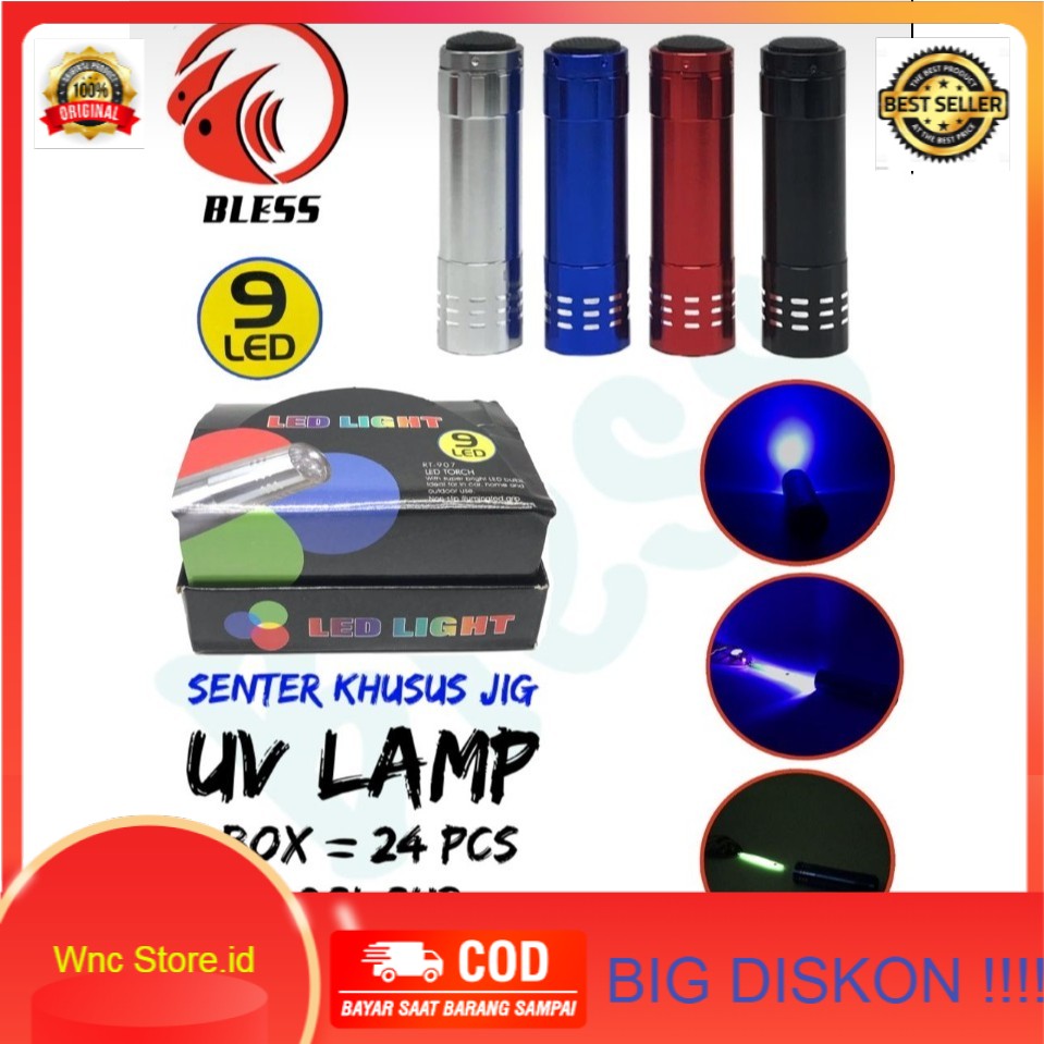 SENTER UV LED {UNTUK METAL JIG} KUALITAS IMPORT BEST SELLER {HARGA SATUAN}