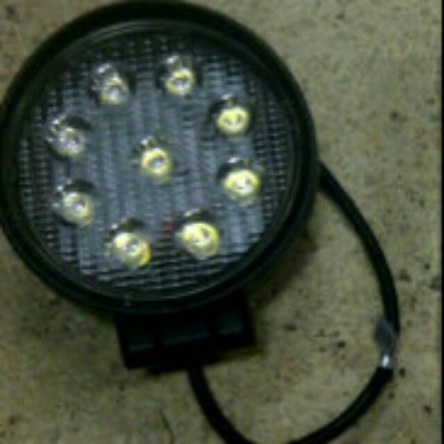 Lampu sorot 9 led bulat