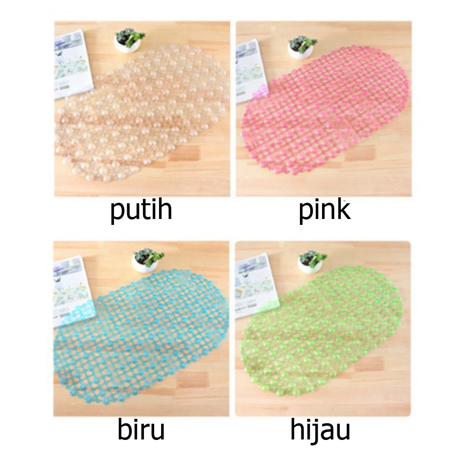 OILA keset kaki transparan anti slip bathroom mat (3H1) hts006