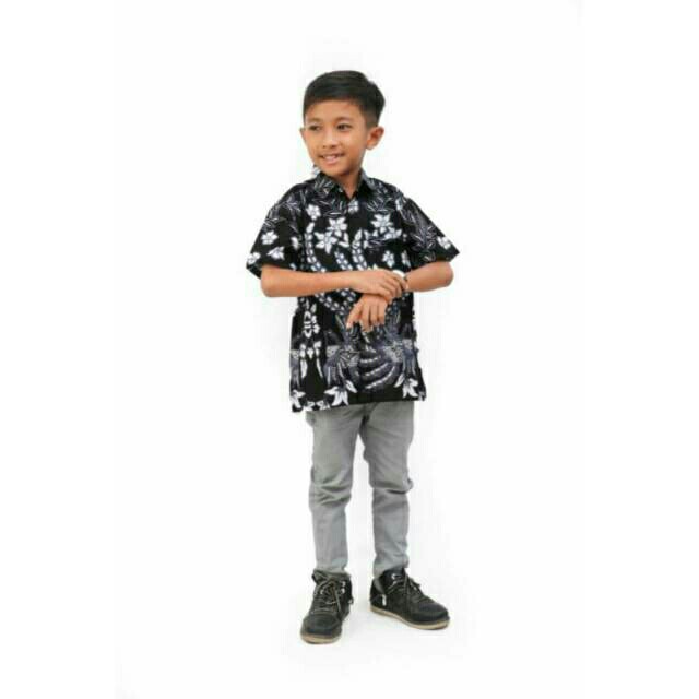 Kemeja Batik Anak Laki Laki Lengan Pendek Motif Terbaru!! Bisa Cod Gratis Ongkir