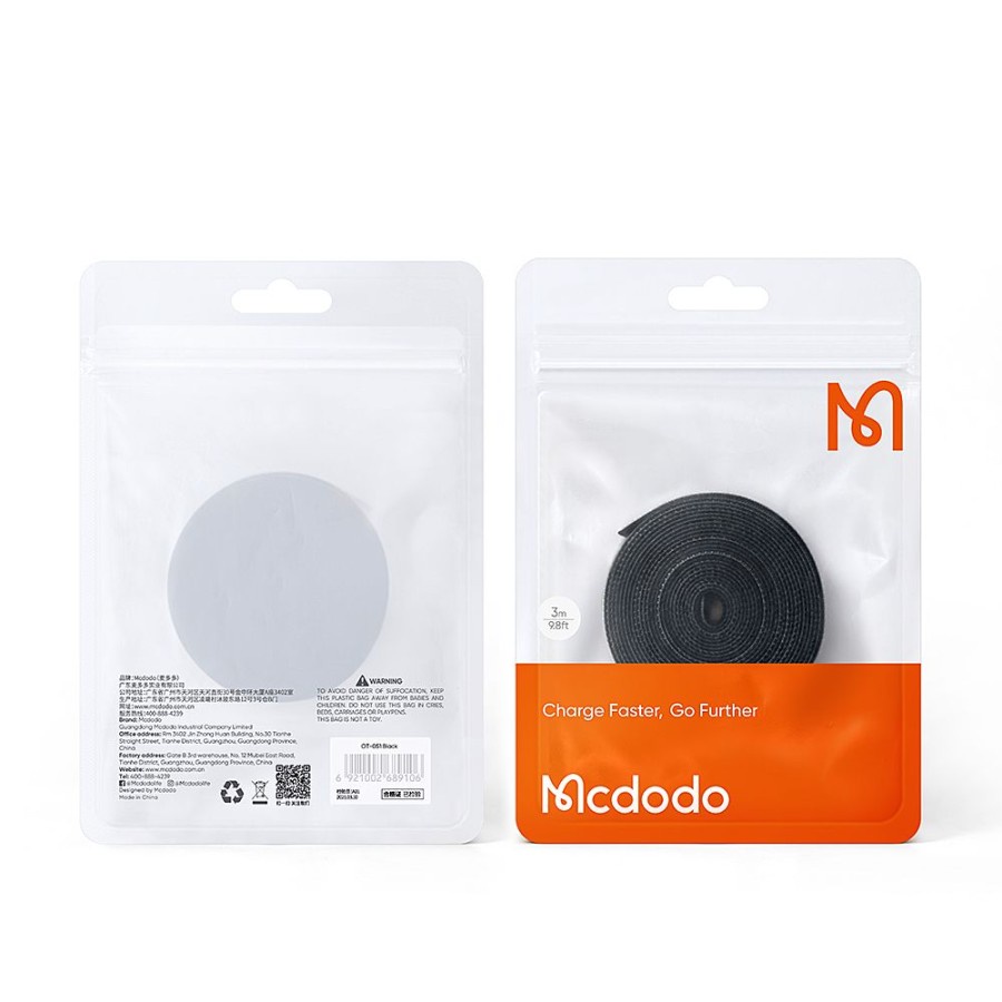 MCDODO VELCRO Cable Strap Pengikat Perekat Kabel Ties Cable Organizer Strap Tali Pengikat Kabel