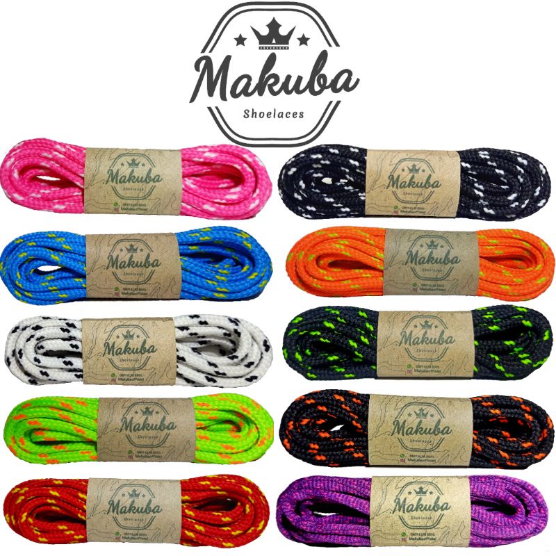 TALI SEPATU BULAT BLIRIK TOTOL WARNA WARNI 100CM