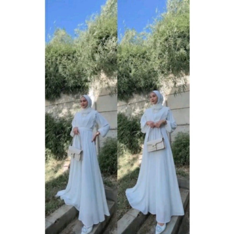 GAMIS MAXY CERUTY BABYDOLL/AUDY MAXY/FASHION MUSLIM REMAJA/GAMIS CERUTY BABYDOLL/PAKAIAN MUSLIMAH M L LD 100/THERESA DRESS/GAUDY MAXY