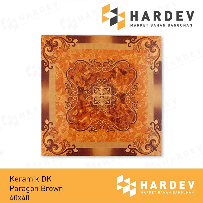 Keramik Lantai DK Ceramica Paragon Brown Uk. 40x40