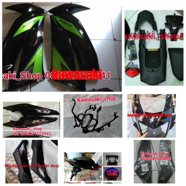 body full set ninja rr new hijau 2014 original