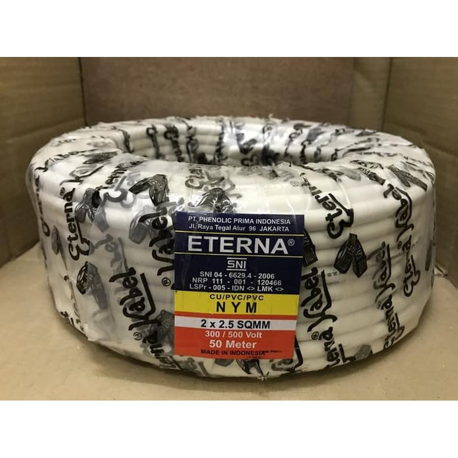 *pertukangan* KABEL ETERNA 2 X 1.5" @1ROL