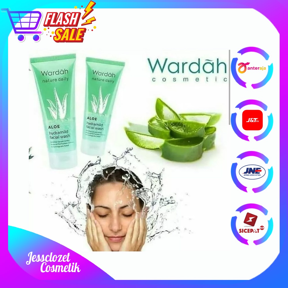 Sabun Cuci Muka Wardah Facial Wash Wardah Hydramild Aloe Vera Facial Wash Perawatan Wajah Sabun Muka