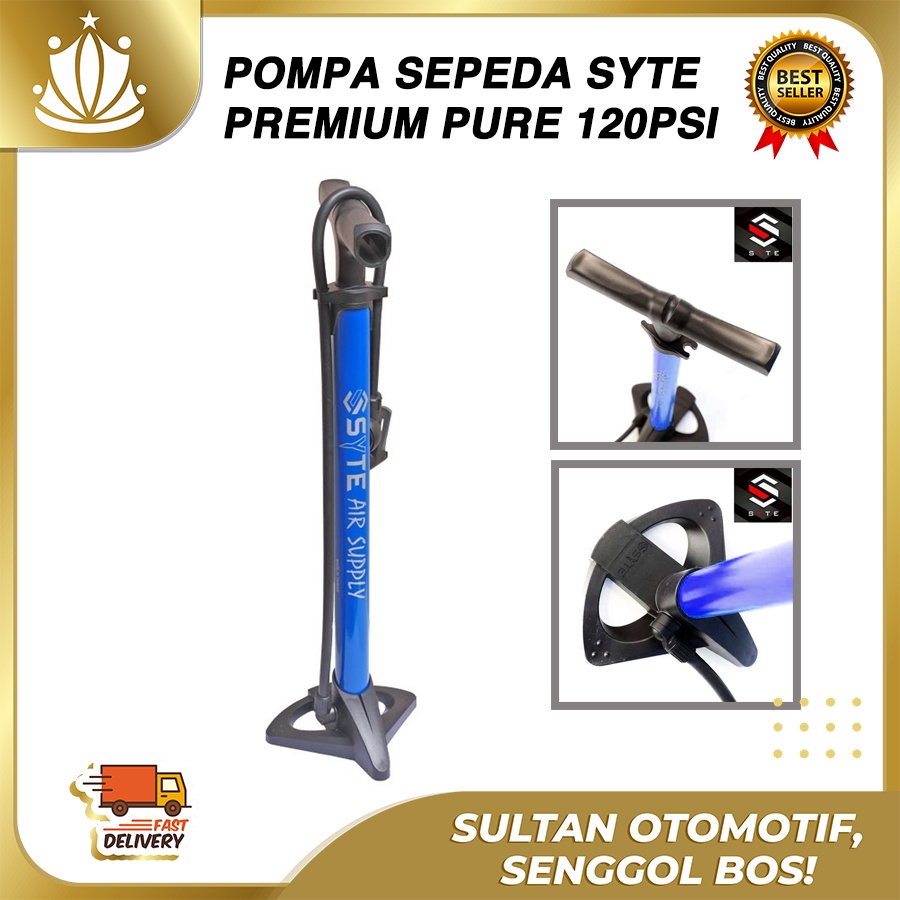 Pompa Ban Sepeda Motor SYTE ST-F1007 Alloy 120psi Taiwan HIGH QUALITY