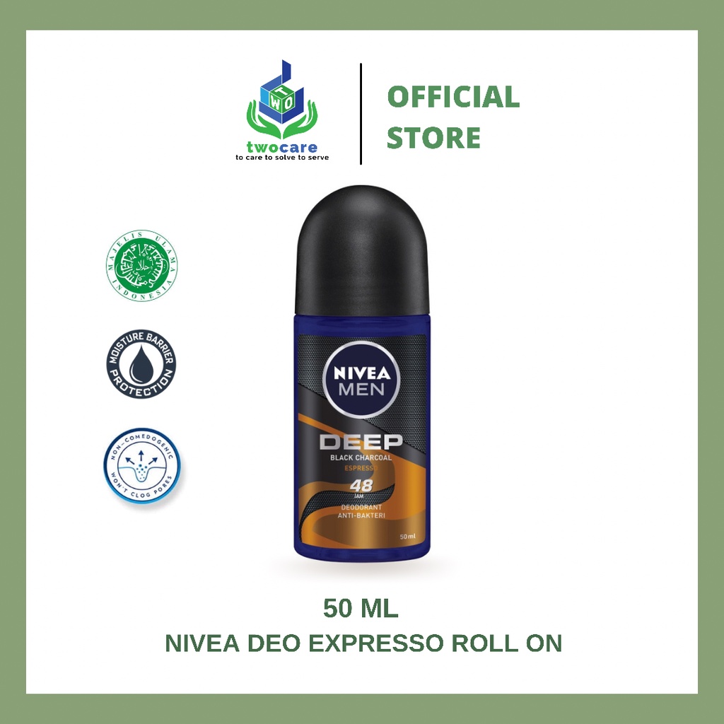 NIVEA MEN Personal Care Deodorant Deep Espresso Roll On 50 ml