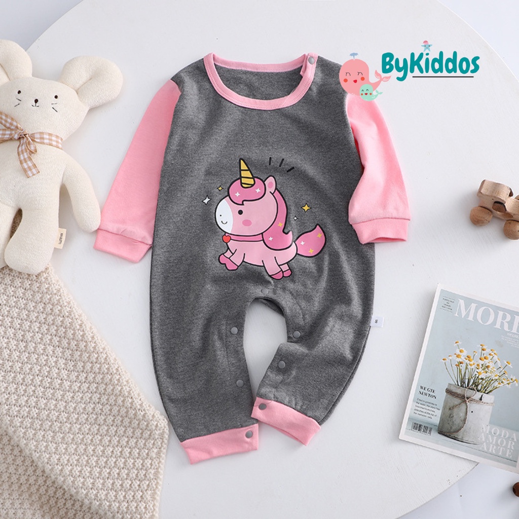 ByKiddos - Jumper Bayi Impor Premium Lengan Panjang / Romper Anak Premium / Baju Bayi Newborn 0-1 Tahun