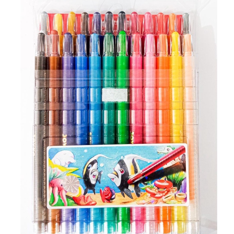 

KRAYON JOYKO PUTAR ISI 24 WARNA
